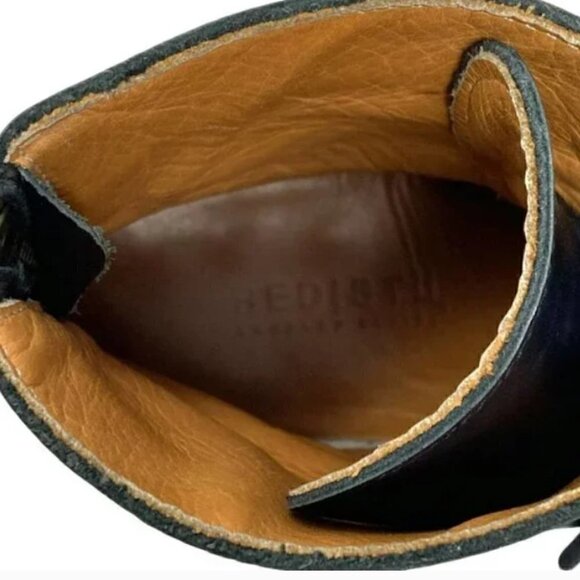 Bed Stu Dugas Laurel Black Leather Cap Toe Lace Up Rear Zip Ankle Boots Size 9.5 - Picture 10 of 12